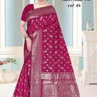 Graceful Jacquard Silk Saree with Blouse Piece for Timeless Ethnic Fashion | TUL-HANSJODA SILK VOL-45