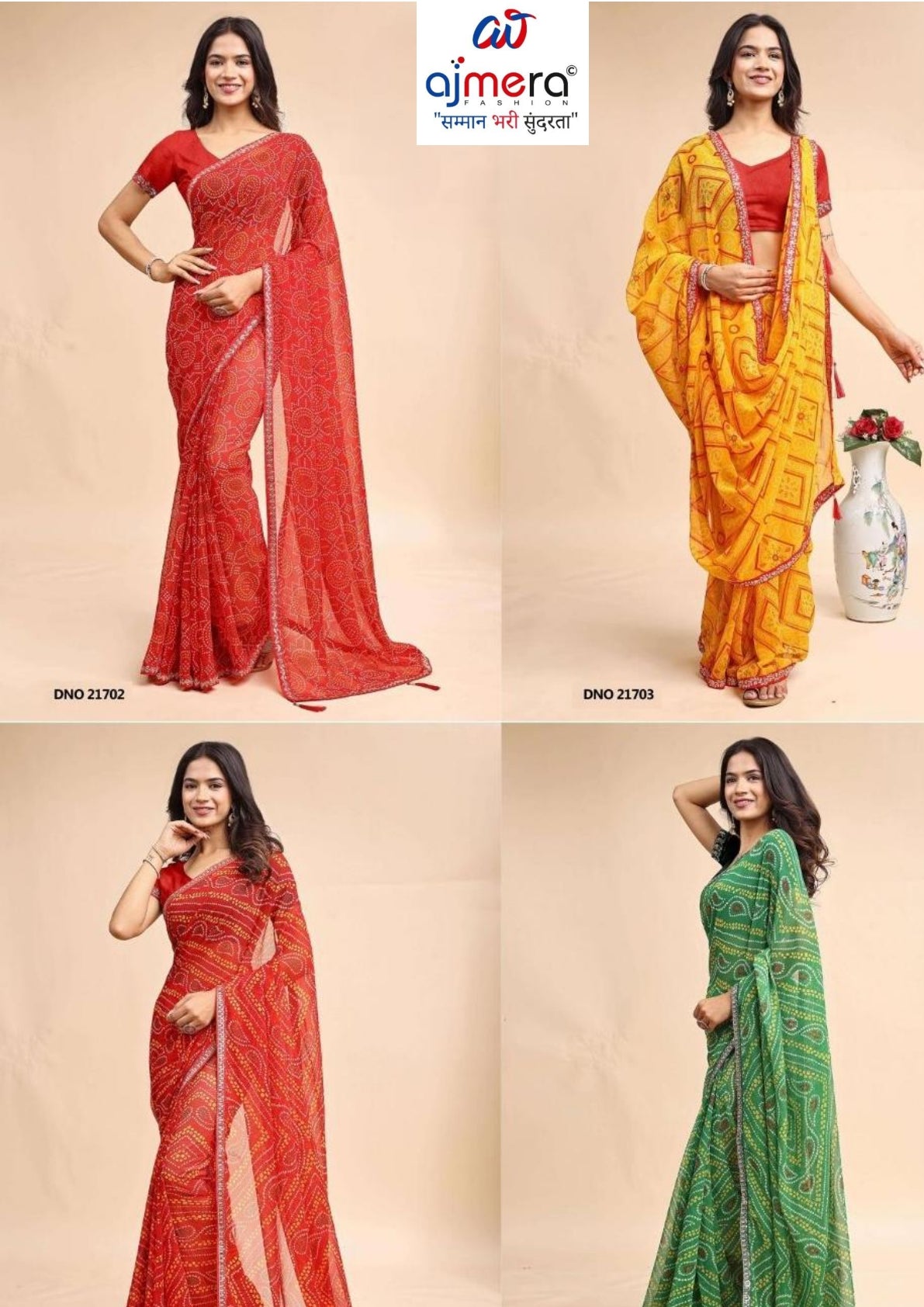 Premium Printed Saree without Blouse for Ethnic Elegance | JS-SAROJ