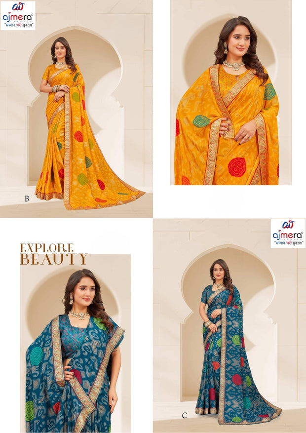 Exclusive Printed Saree with Blouse Piece for Elegant Ethnic Look | RDD-NIKITA VOL-4