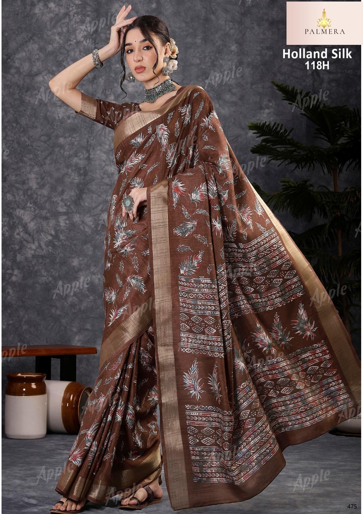 Holland Silk Kota Silk Saree with Blouse for Premium Ethnic and Traditional Wear | ALL-HOLLAND SILK-118