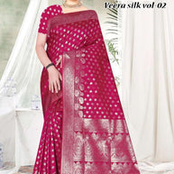Rich Jacquard Silk Saree with Blouse Piece for Sophisticated Ethnic Style | TUL-VEERA SILK VOL-02