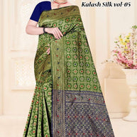 Detailed Rapier Silk Matching Saree With Blouse Piece | TUL-KALASH SILK VOL-05