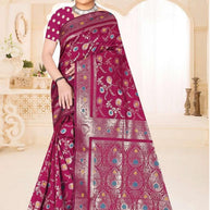 Refined Craft Jacquard Silk Saree With Blouse Piece | TUL-CLEAR SILK VOL-09