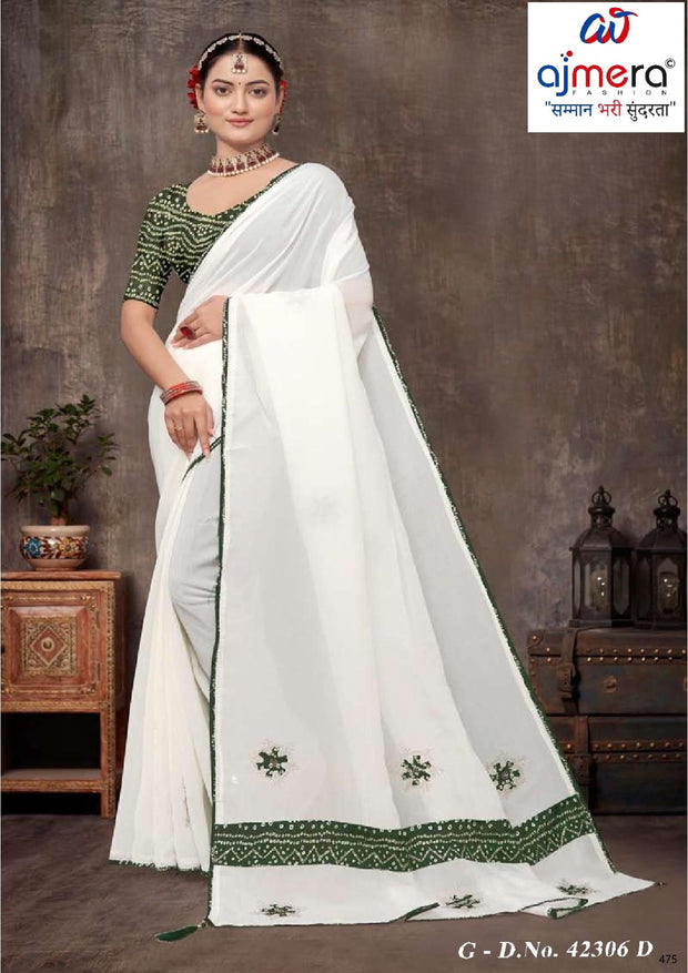 Exclusive Printed Saree with Blouse Piece for Elegant Ethnic Look  | SSR-EFFORT