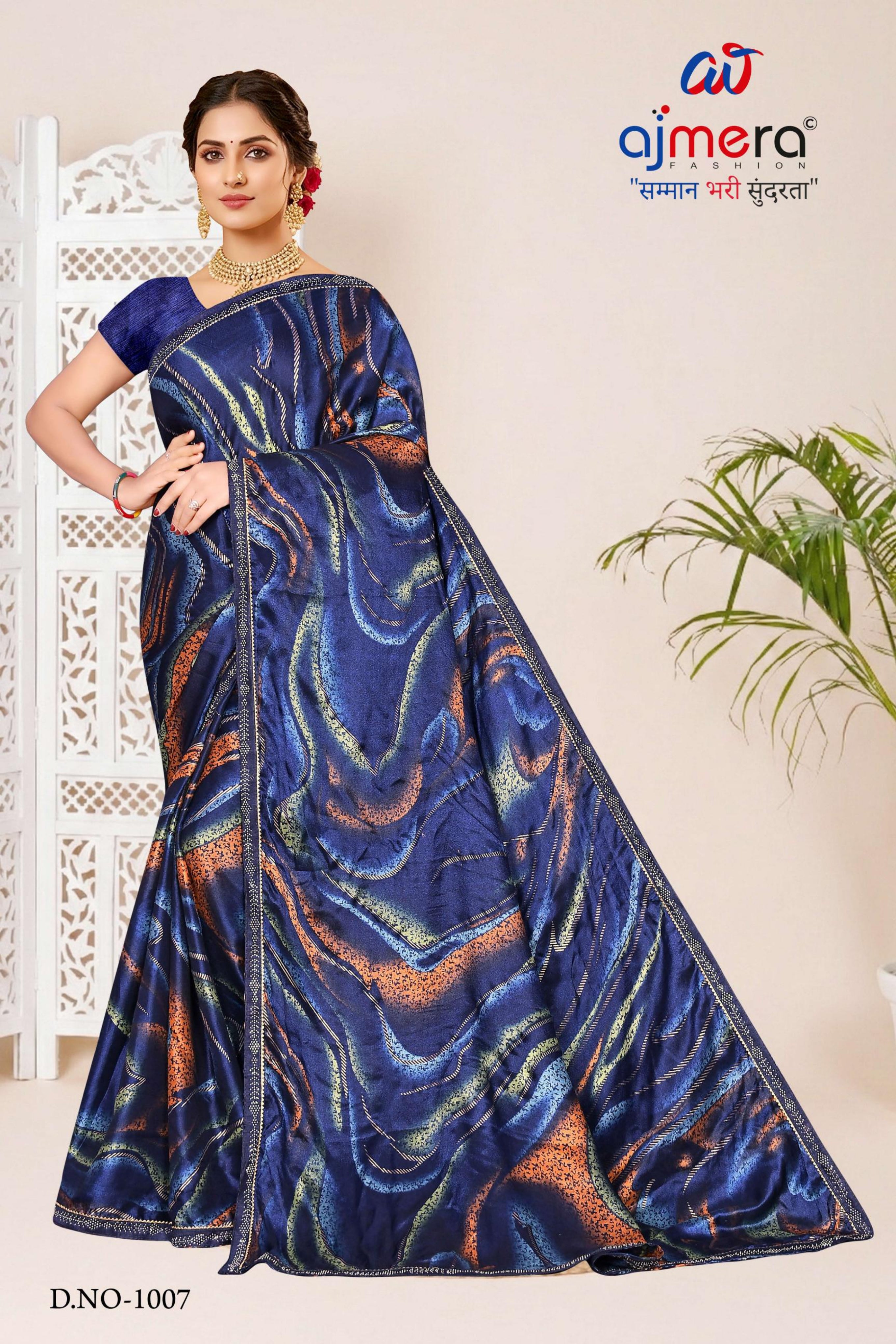 Contemporary Printed Saree with Blouse Piece for Premium Wear | SNR-SPACE