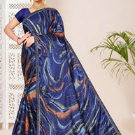 Contemporary Printed Saree with Blouse Piece for Premium Wear | SNR-SPACE
