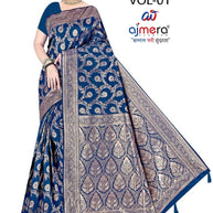 Trendy Jacquard Silk Saree With Blouse Piece | DBU-BANARASI SILK VOL-1