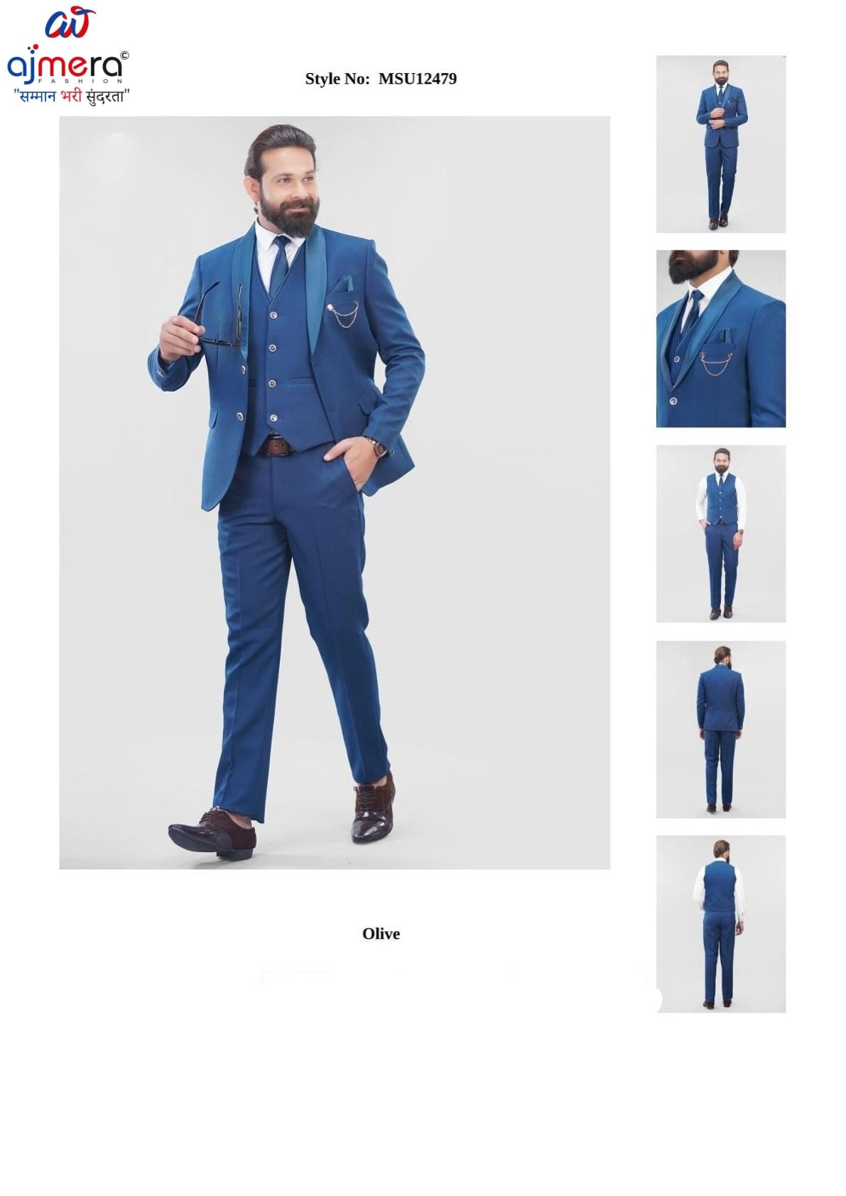 Mens Suit Manufacturer for Retailers | SNA-MSU12479