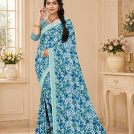 Beautiful Printed Saree with Blouse Piece for Cultural Celebrations  | GLC-ASHIRWAD