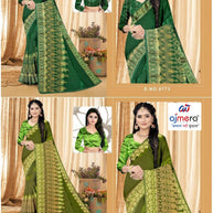 Weightless Print Loose Saree with Blouse for Premium Ethnic and Traditional Wear | MVN-OVERTIME