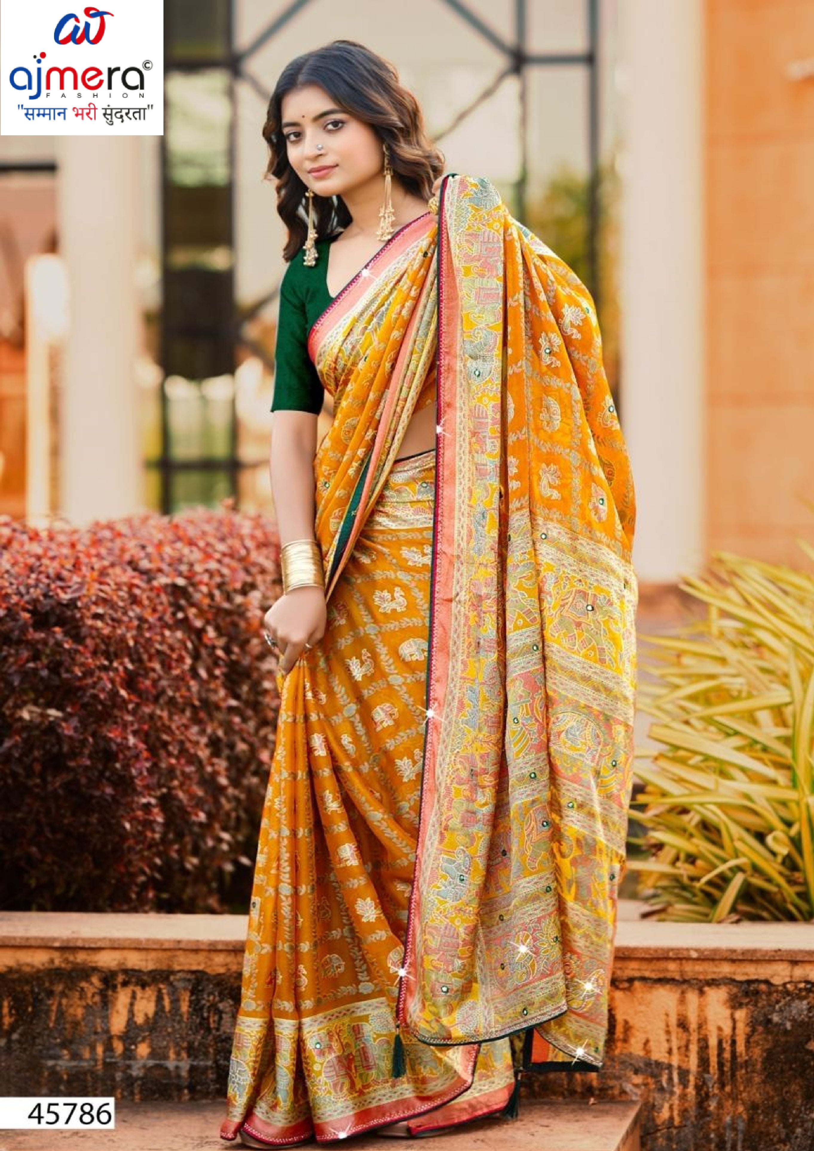 Trendy Printed Saree with Blouse Piece for Women’s Ethnic Wardrobe | VDT-TESLA BRASSO-02