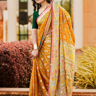 Trendy Printed Saree with Blouse Piece for Women’s Ethnic Wardrobe | VDT-TESLA BRASSO-02