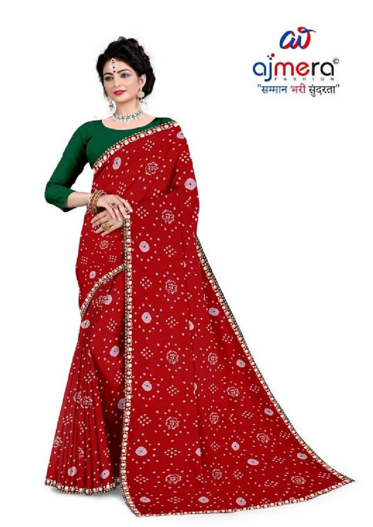 Designer Printed Saree with Blouse Piece for Special Occasions | TD-ROSE