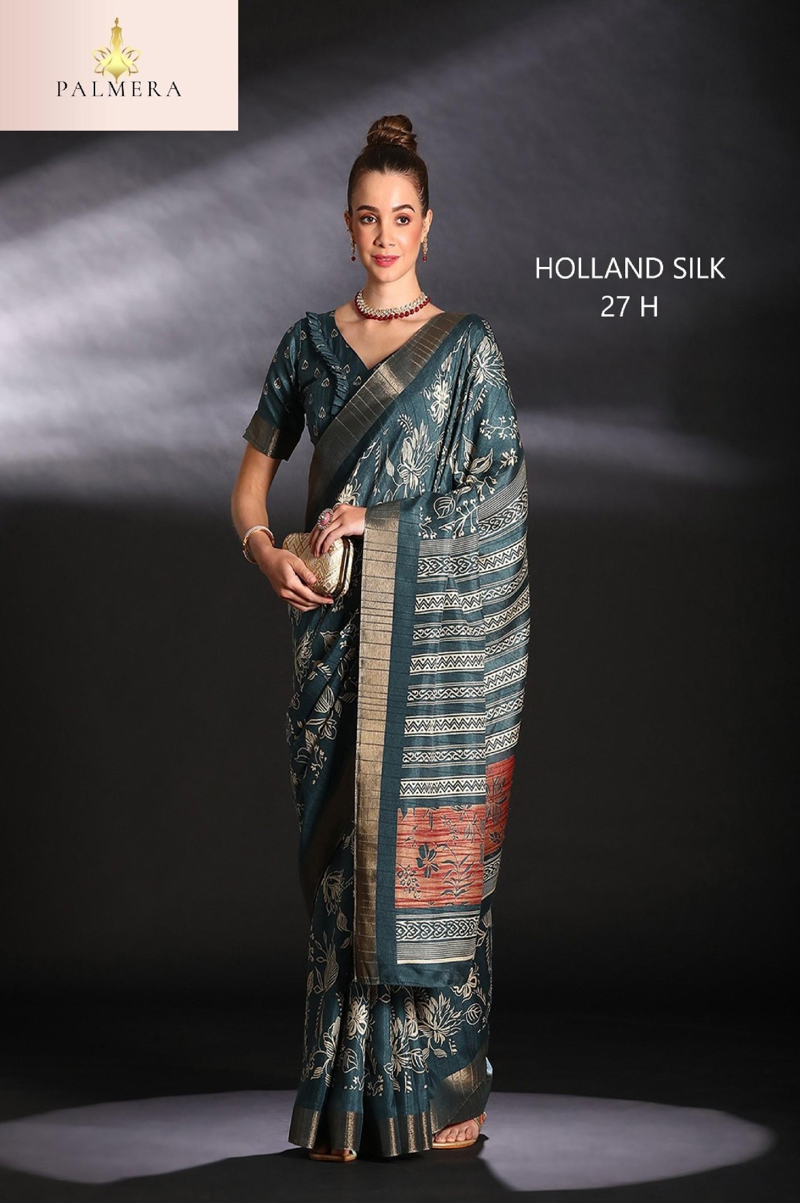 Silk Kota Silk Saree with Blouse for Premium Ethnic and Traditional Wear | ALL-HOLLAND SILK-27