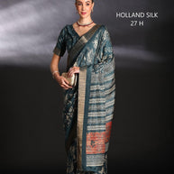 Silk Kota Silk Saree with Blouse for Premium Ethnic and Traditional Wear | ALL-HOLLAND SILK-27