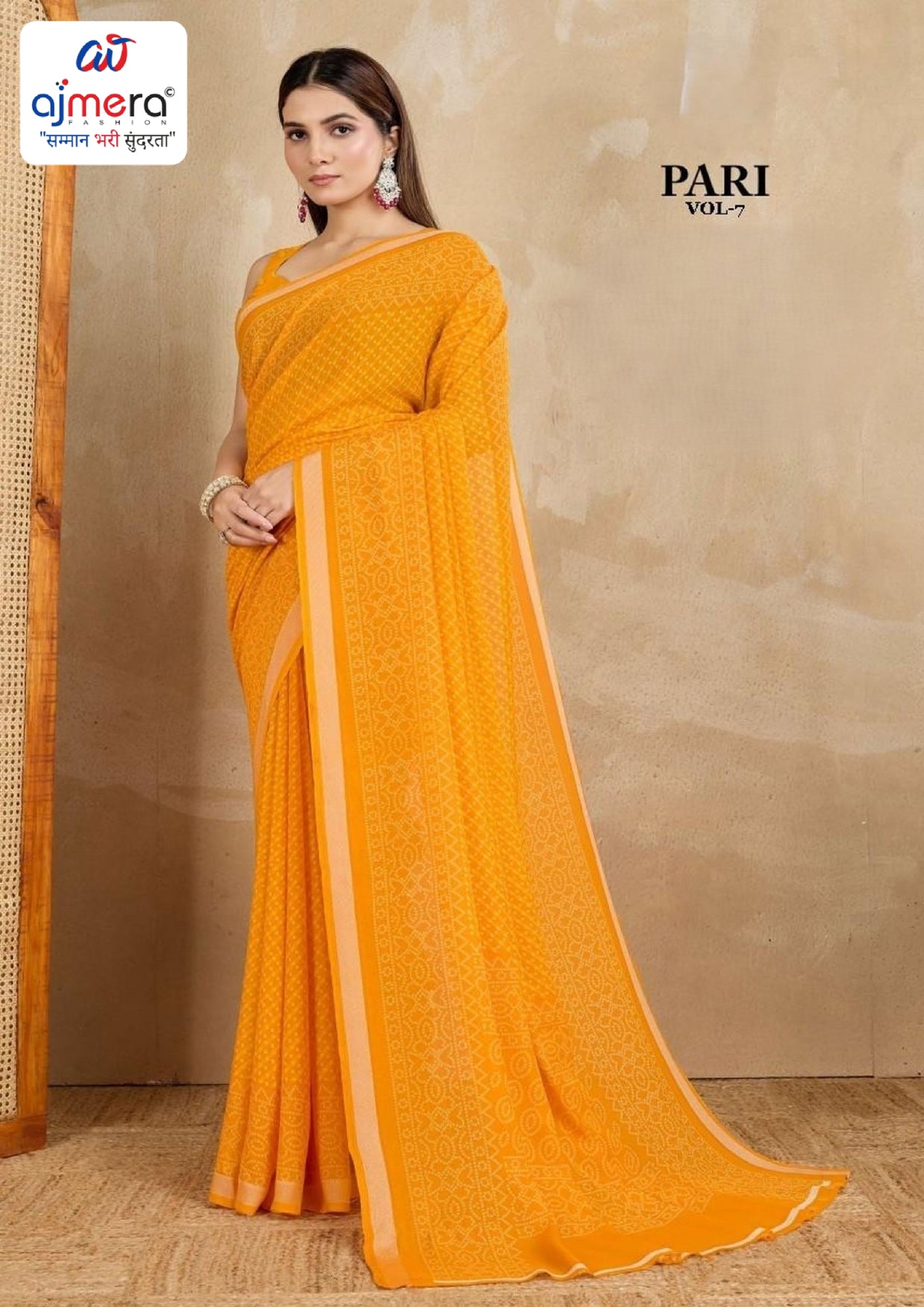 Stylish Printed Saree with Blouse Piece for Traditional Celebrations | RMF-PARI VOL-7