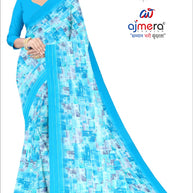 Graceful Printed Saree with Blouse Piece for Modern Ethnic Fashion  | CAS-MANGO SHAKE