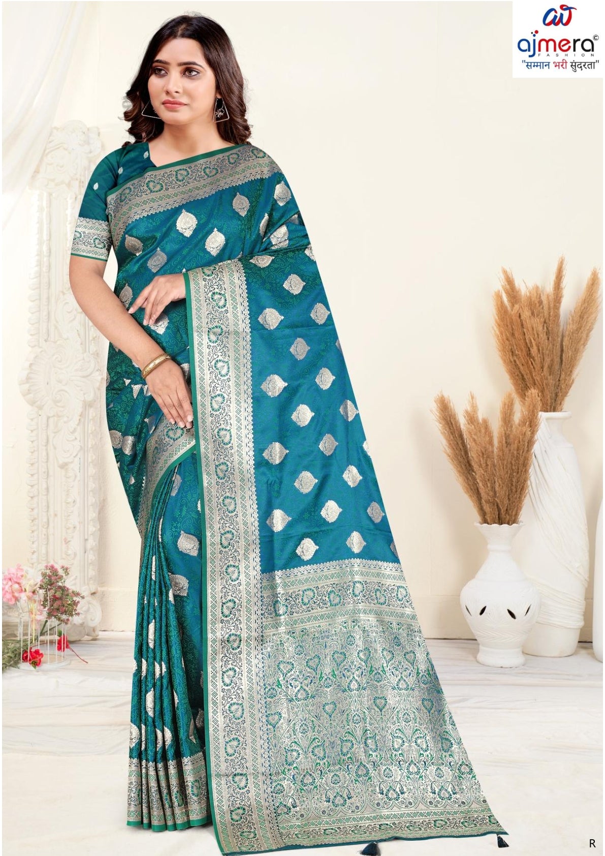 Versatile Rapier Silk Matching Saree With Blouse Piece | VDX-MUSKAN SILK