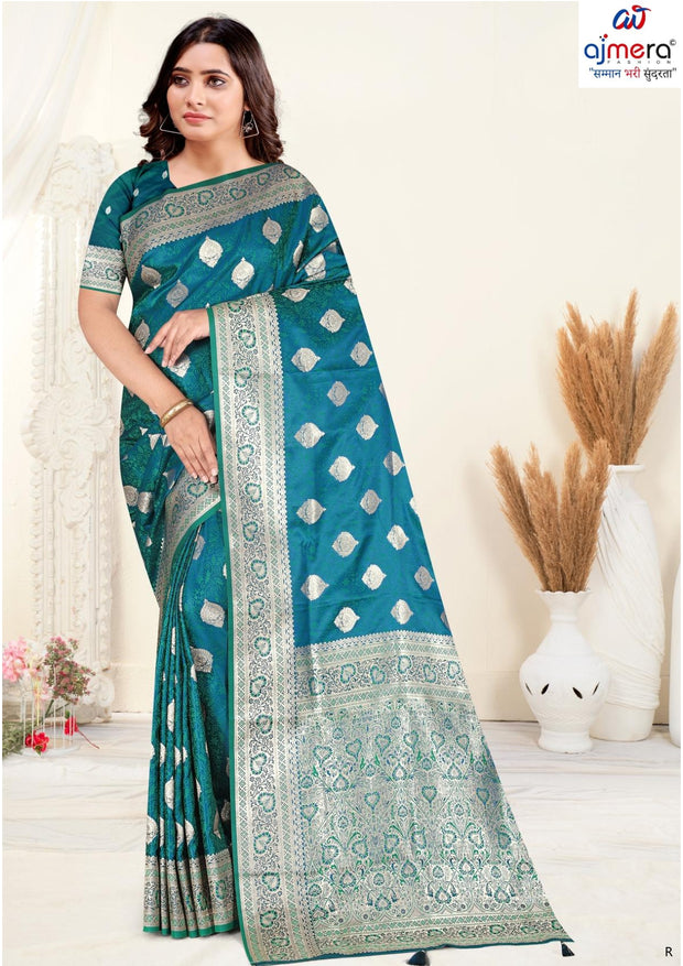 Versatile Rapier Silk Matching Saree With Blouse Piece | VDX-MUSKAN SILK