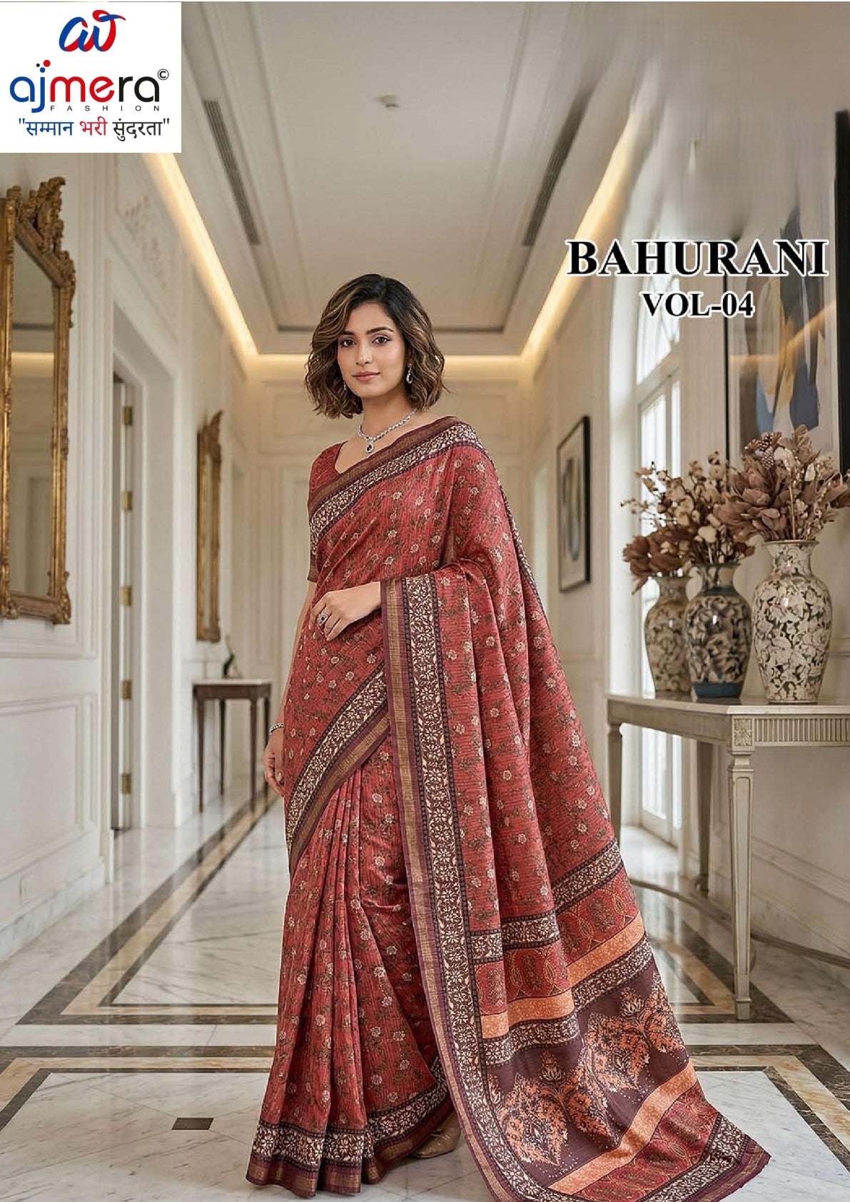 Exclusive Printed Saree with Blouse Piece for Elegant Ethnic Look | RMF-BAHURANI VOL-4