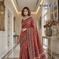 Exclusive Printed Saree with Blouse Piece for Elegant Ethnic Look | RMF-BAHURANI VOL-4