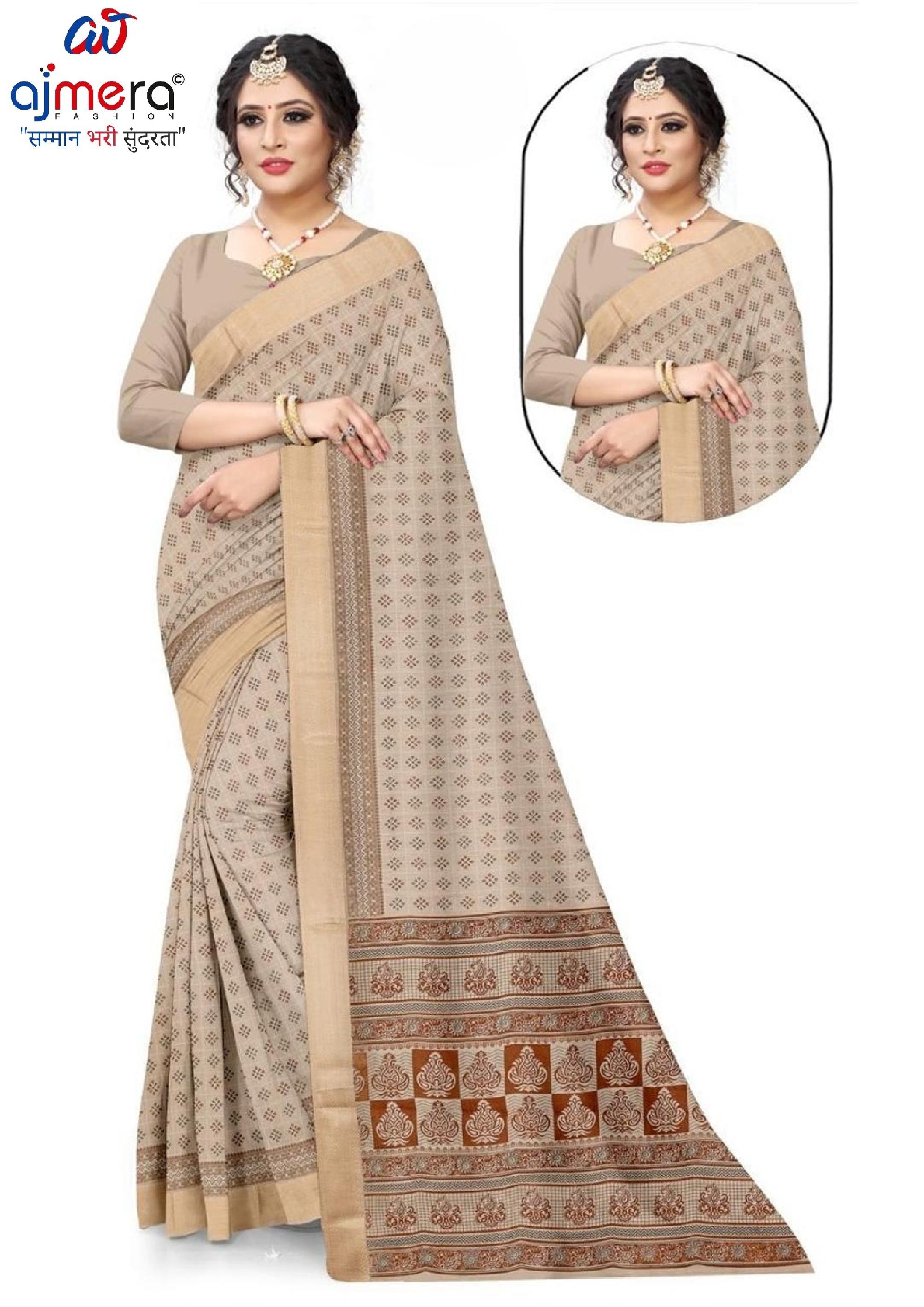 Wholesale Cotton Saree with Blouse Piece for Premium Ethnic and Traditional Wear | ANT-SHILPA-1