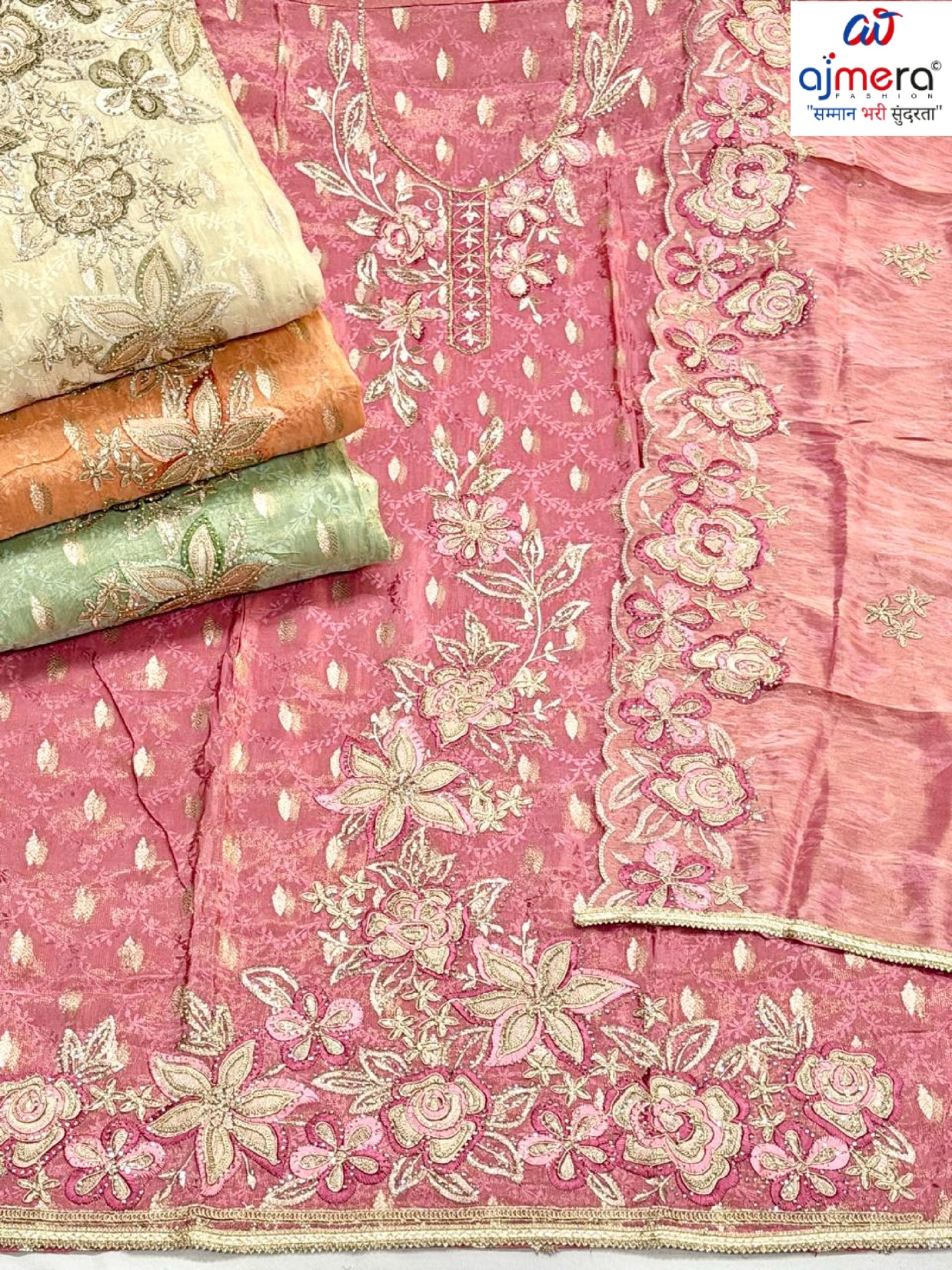 Premium Viscose Unstitched Suit Set | AAR-ZURI