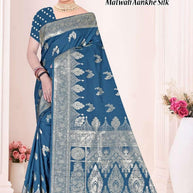 Exclusive Elegance Jacquard Silk Saree With Blouse Piece | TUL-MATWALI AANKHE SILK