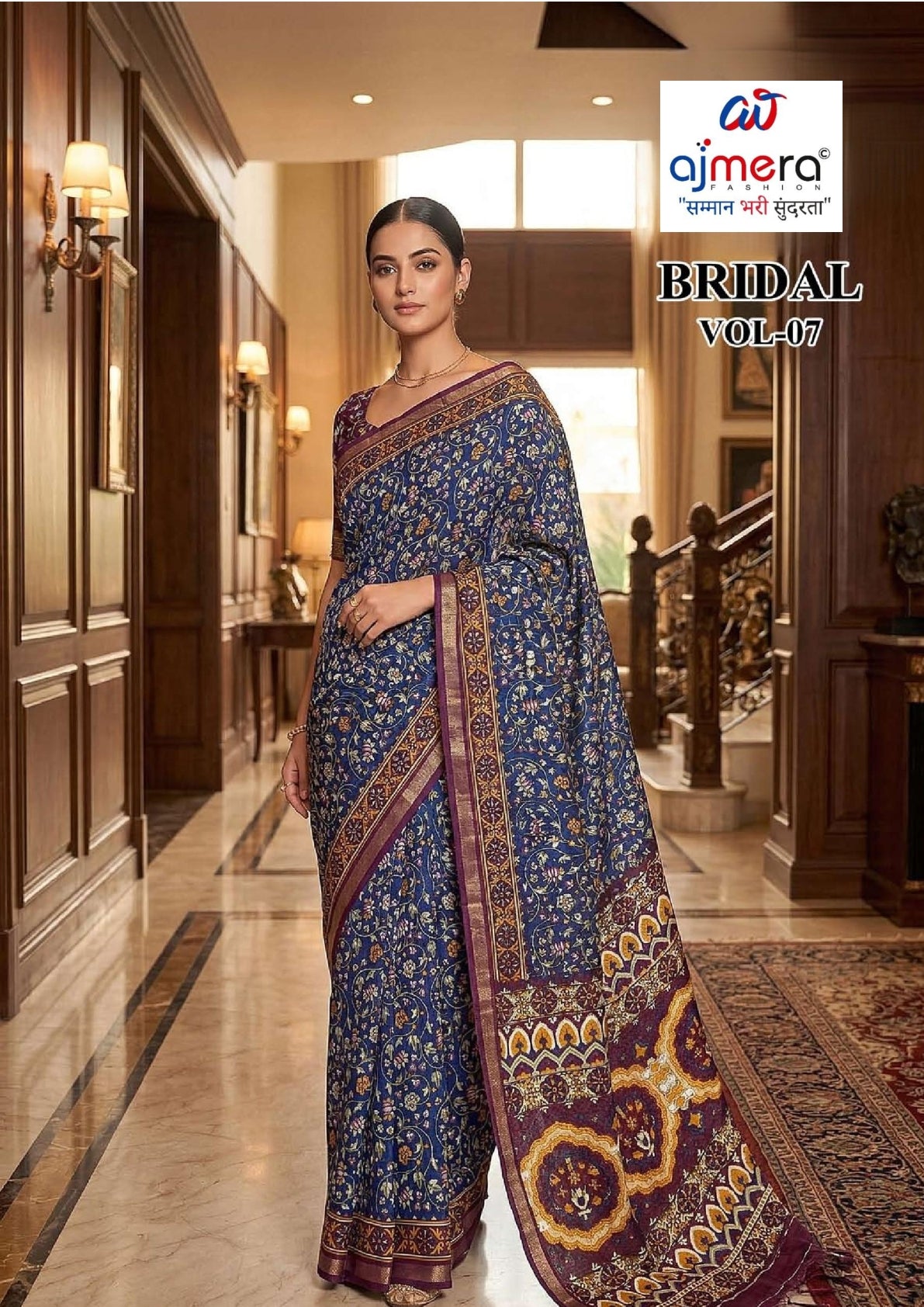 Trendy Printed Saree with Blouse Piece for Women’s Ethnic Wardrobe  | RMF-BRIDAL VOL-7