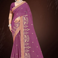 Fancy Cotton Saree with Blouse Piece for Premium Ethnic and Traditional Wear | PUT-NOORI