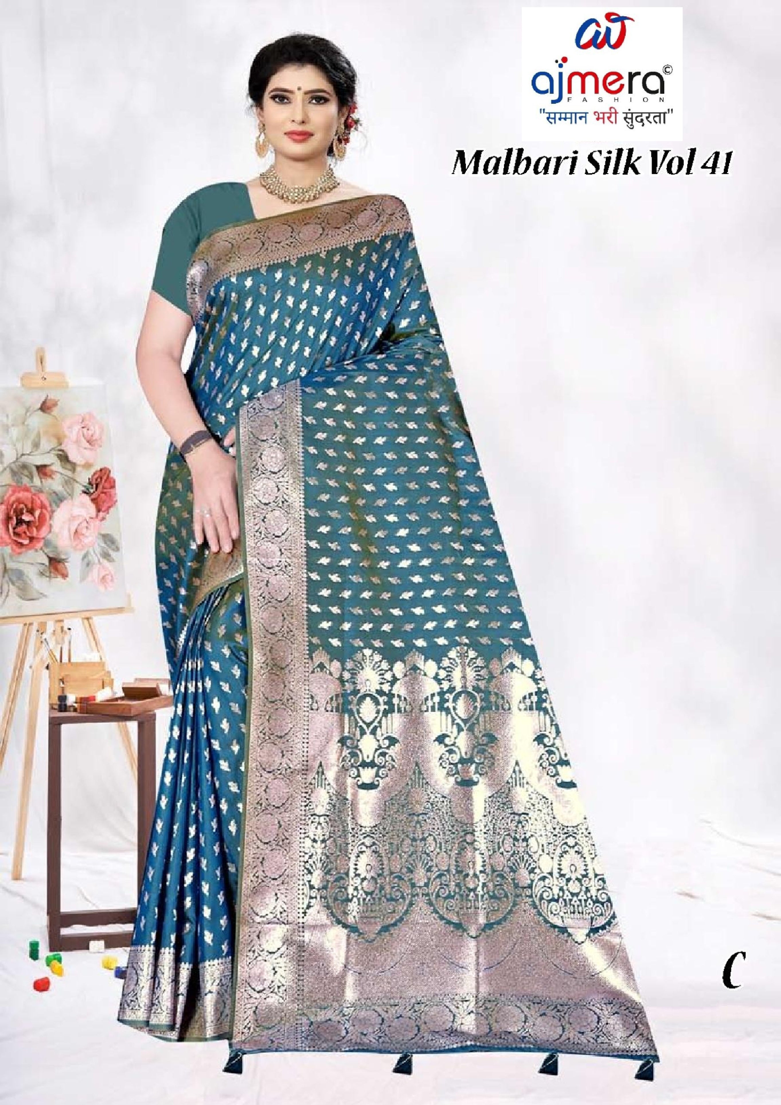 Luxury Jacquard Silk Saree with Blouse Piece for Wedding & Party Wear | TUL-MALBARI SILK VOL-41