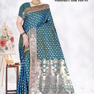Luxury Jacquard Silk Saree with Blouse Piece for Wedding & Party Wear | TUL-MALBARI SILK VOL-41