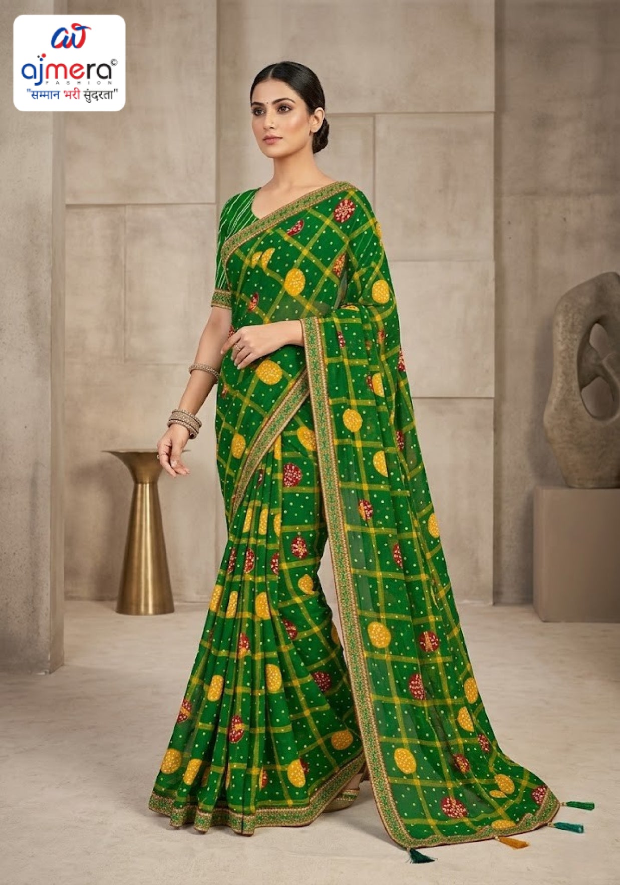 Stylish Printed Saree with Blouse Piece for Traditional Celebrations  | CAS-MAHARANI