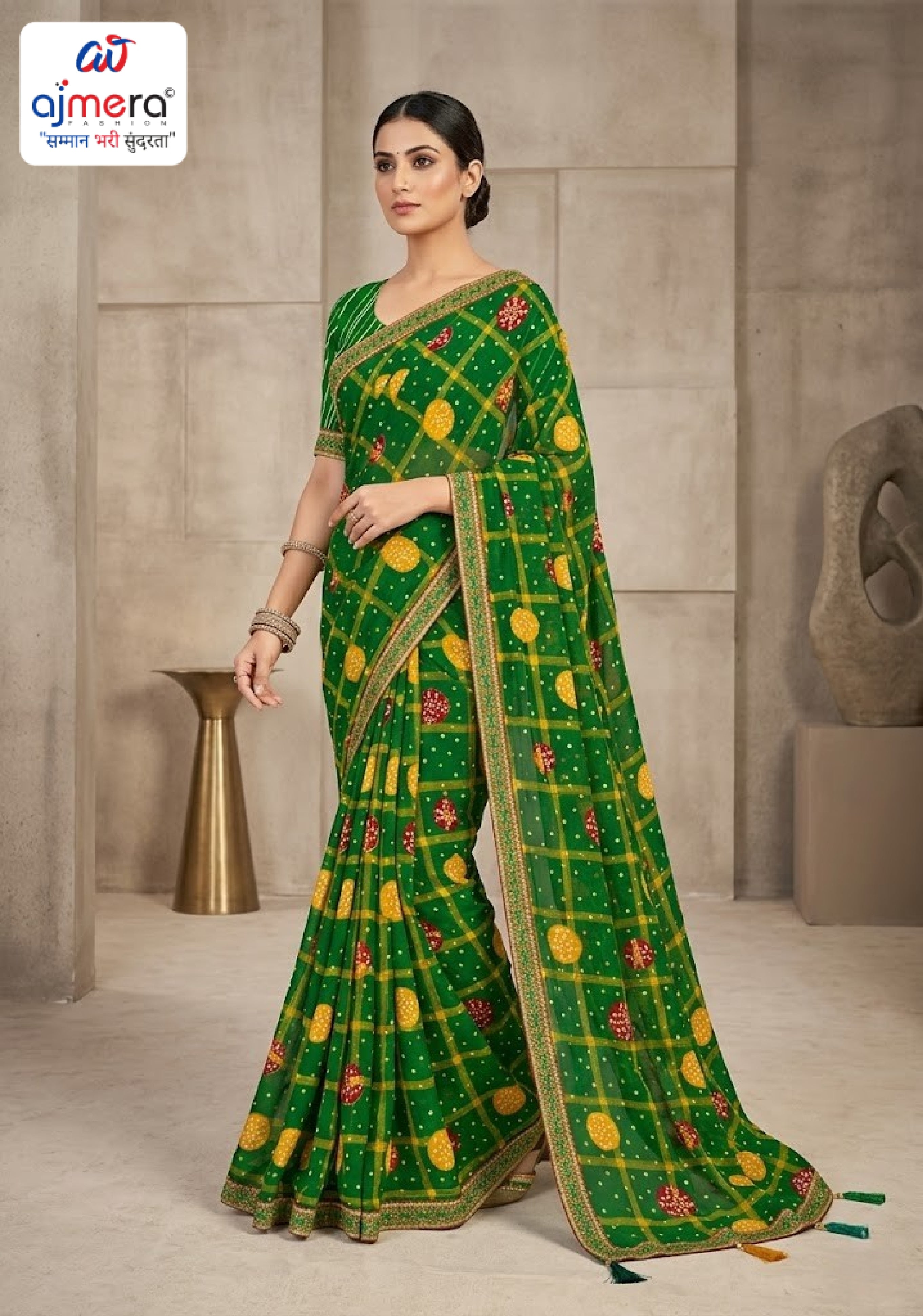 Stylish Printed Saree with Blouse Piece for Traditional Celebrations  | CAS-MAHARANI