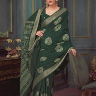 Silk Handloom Silk Saree with Blouse for Premium Ethnic and Traditional Wear | ALL-HOLLAND SILK-107