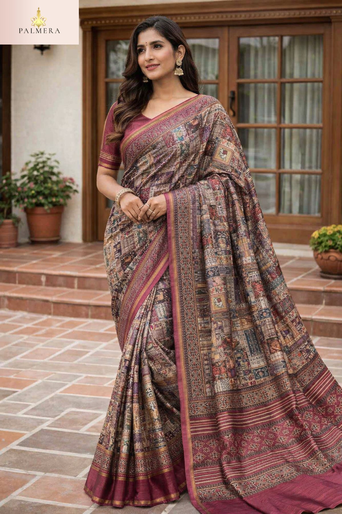 Palmera Saree Wholesaler and Palmera Saree Supplier | ALL-RESHAM JARI VOL-1