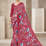 Classic Printed Saree without Blouse for Timeless Traditional Style | CAS-SMART SILK