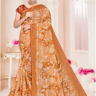 Designer Printed Saree with Blouse Piece for Special Occasions  | SNR-PATRIKA