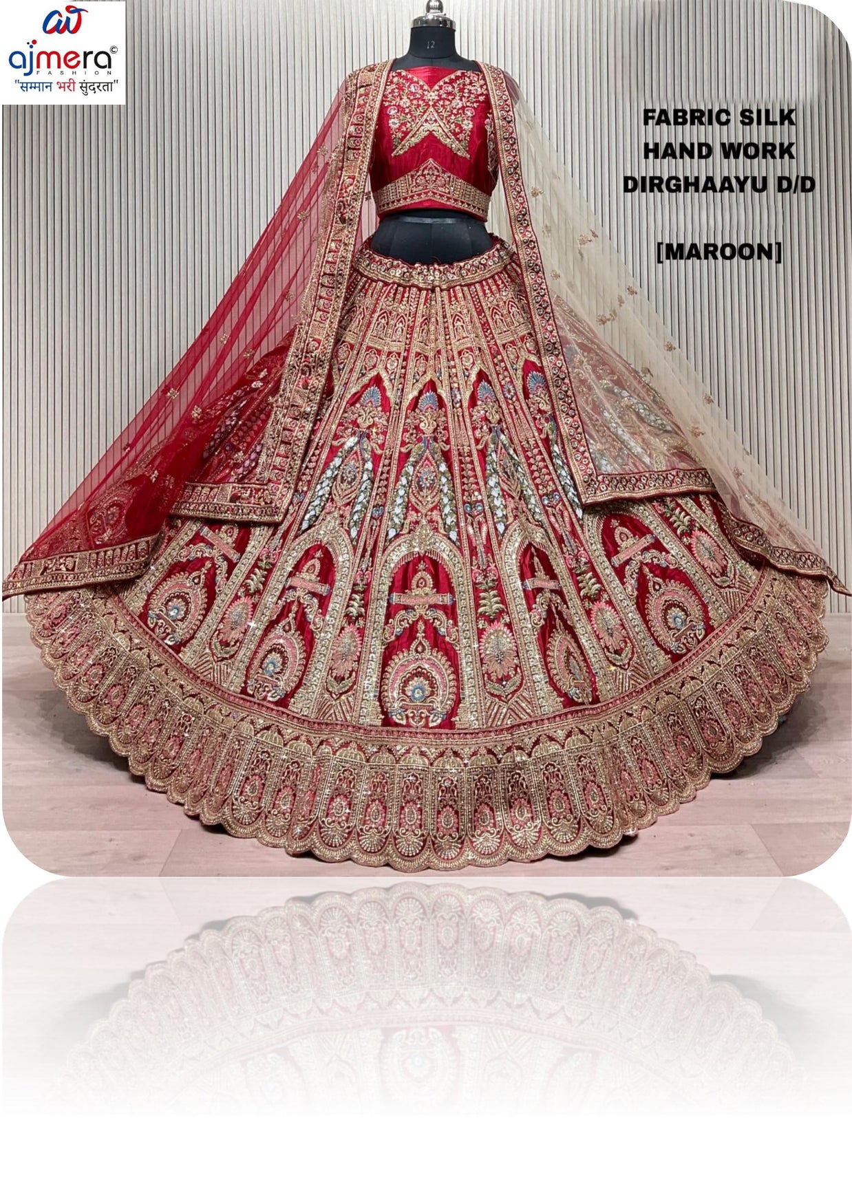 Hand Work Lehenga Blouse With Lehenga Dupatta Manufacturer Supplier Exporter|ABF-DIRGHAYU
