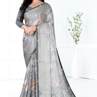 Exclusive Printed Saree with Blouse Piece for Elegant Ethnic Look | TTS-HEENA VOL-29