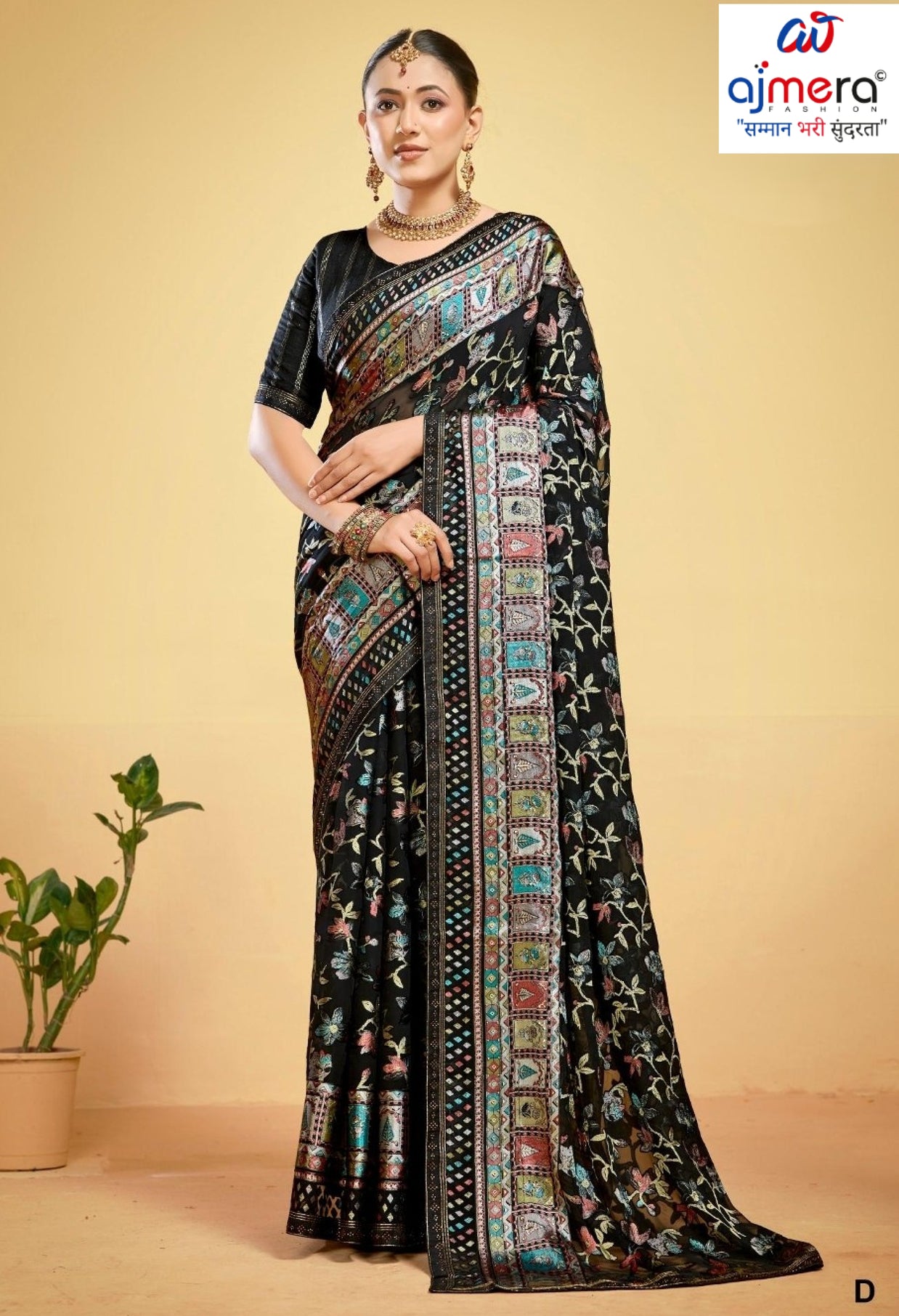 Elegant Printed Saree with Designer Blouse Piece for Festive Wear | RDD-AVISHA