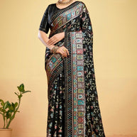 Elegant Printed Saree with Designer Blouse Piece for Festive Wear | RDD-AVISHA
