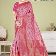 Graceful Jacquard Silk Saree without Blouse for Timeless Ethnic Fashion | TUL-AMRIT UTSAV COTTON