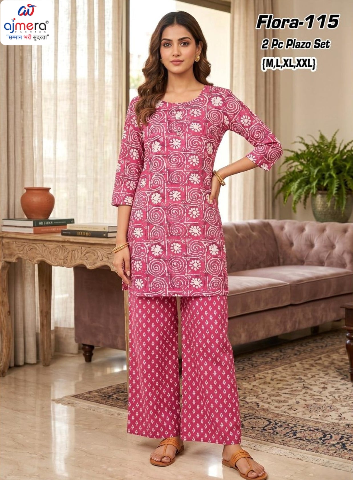 Designer Floral Style Kurti Set for Women | AAC-FLORA