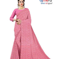 Weightless Print Loose Saree with Blouse for Premium Ethnic and Traditional Wear | TD-NIKE