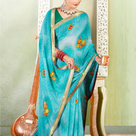 Elegant Printed Saree with Designer Blouse Piece for Festive Wear | PRM-HIRAMOTI