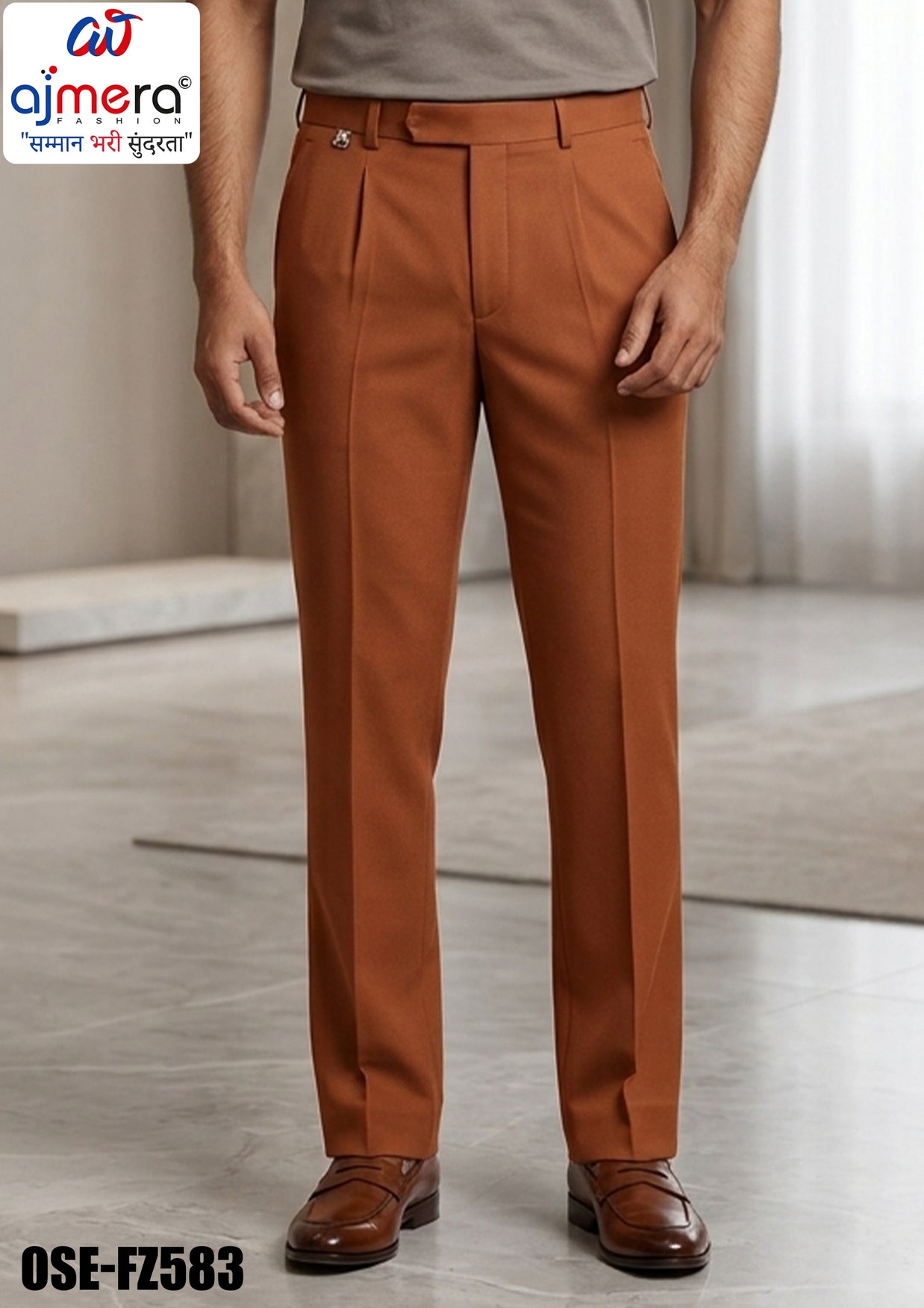 Premium Men's Formal Pant for Office & Business Wear | OSE-FZ583