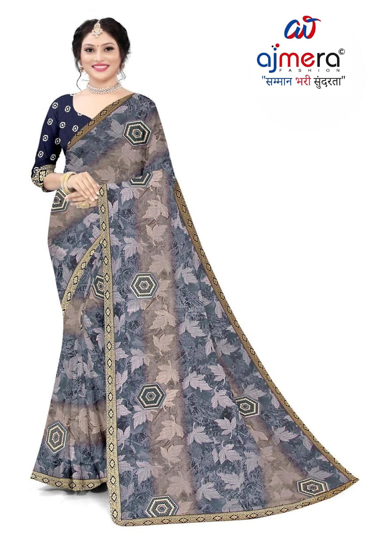 Trendy Printed Saree with Blouse Piece for Women’s Ethnic Wardrobe  | TTS-RATNALEKHA