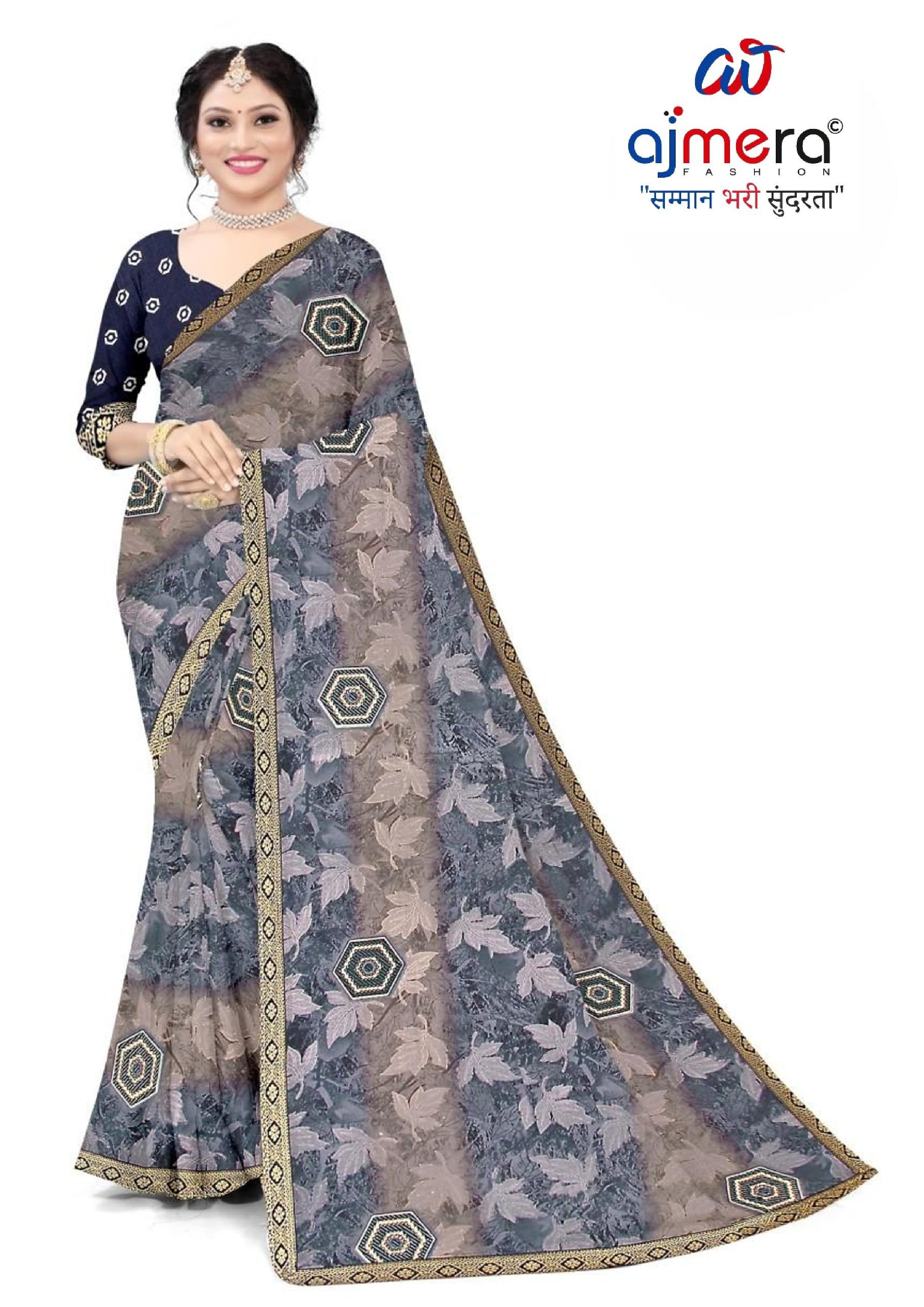 Trendy Printed Saree with Blouse Piece for Women’s Ethnic Wardrobe  | TTS-RATNALEKHA