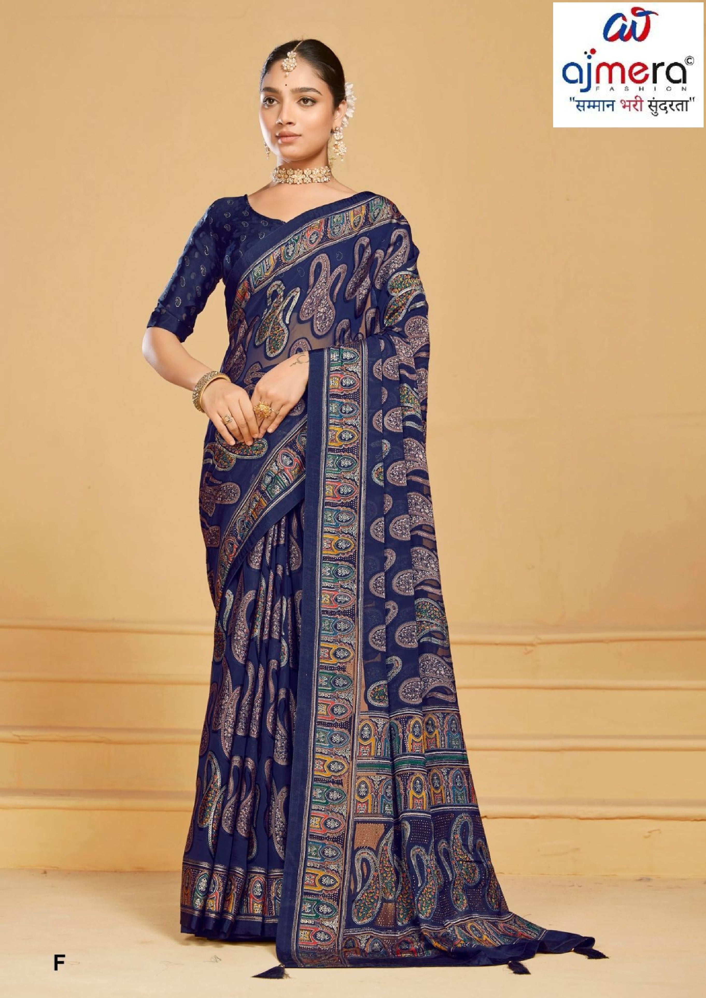 Chic Printed Saree with Blouse Piece for Sophisticated Ethnic Style  | RDD-VISHAKHA VOL-03